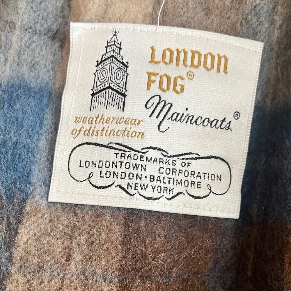 Vintage London Fog Tan Trench Rain  Zip wool lining/removable Women's Sz 12 P - Picture 10 of 14